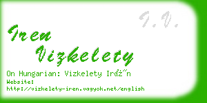 iren vizkelety business card